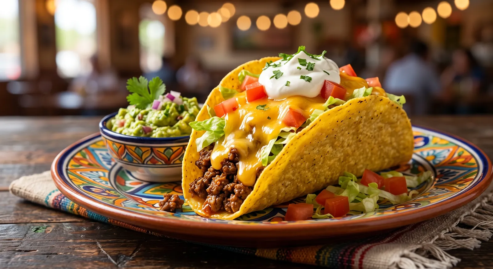 Birria tacos: goat or beef, slow-stewed in a chile adobo until it shreds, on corn tortillas