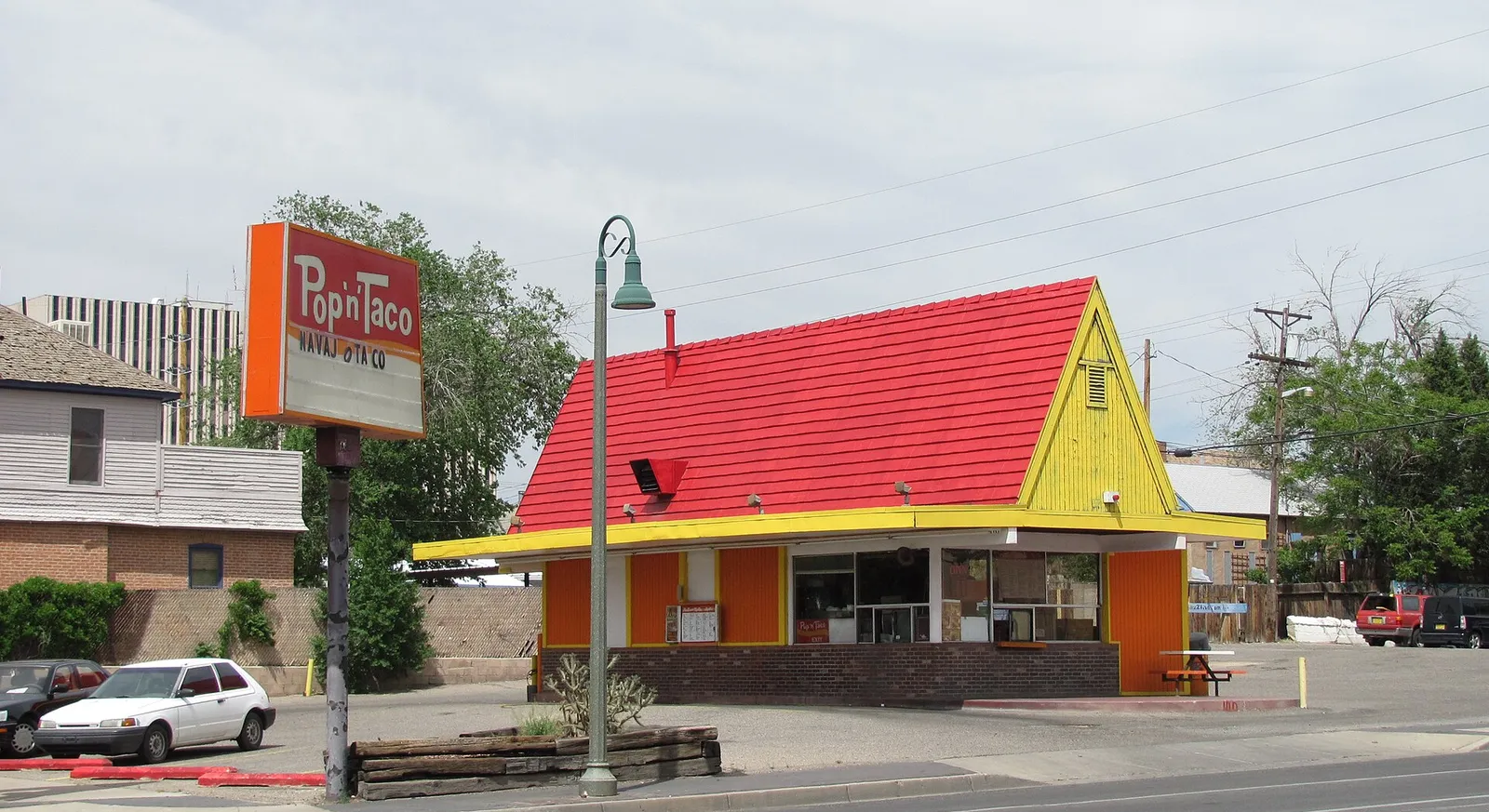 Pop 'N' Taco, a taco stand on Old Route 66 in Albuquerque, New Mexico