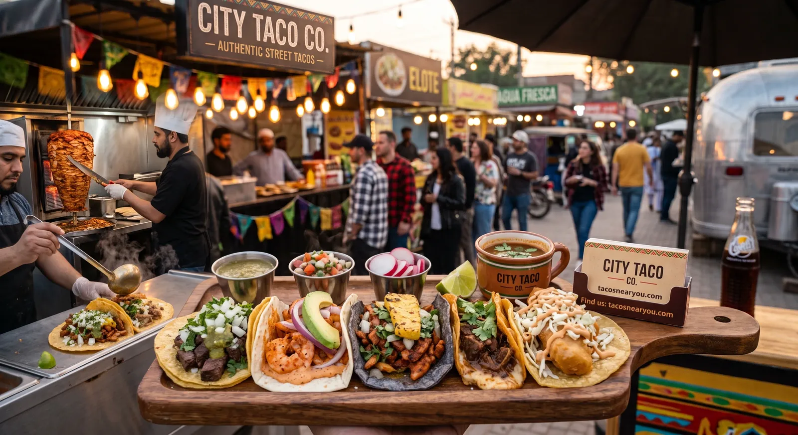 Carnitas tacos: pork, confit: simmered for hours in its own lard, then crisped, on corn tortillas
