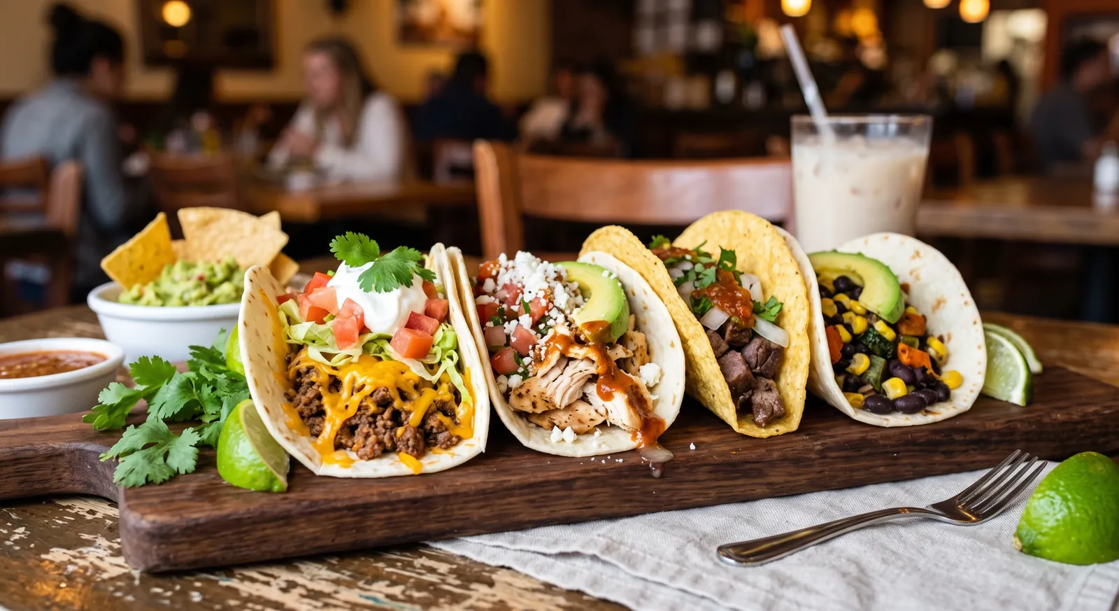 Cabeza tacos: beef head meat, steamed for hours until it falls apart, on corn tortillas