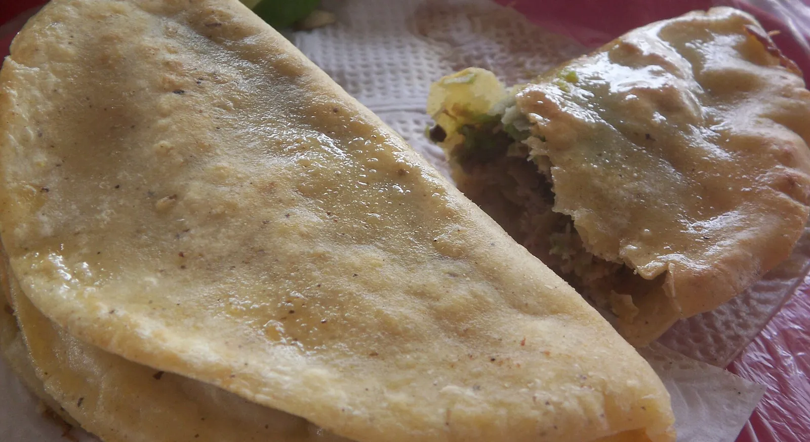 Tacos de barbacoa served in Texcoco, Mexico, the heartland of pit-cooked barbacoa